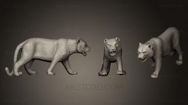 Figurines lions tigers sphinxes (STKL_0260) 3D model for CNC machine